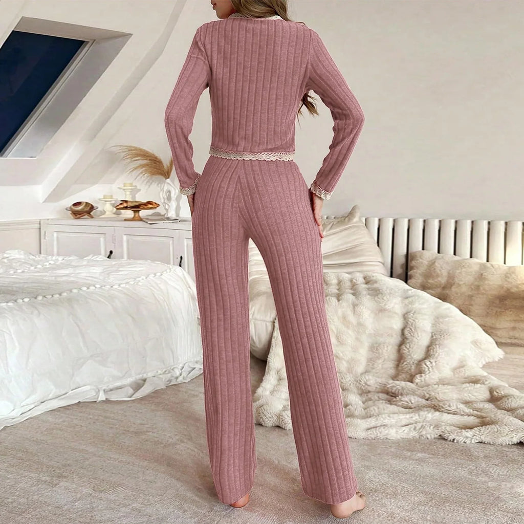 Women’s Long Sleeve Winter Pajama Set – Cozy Homewear