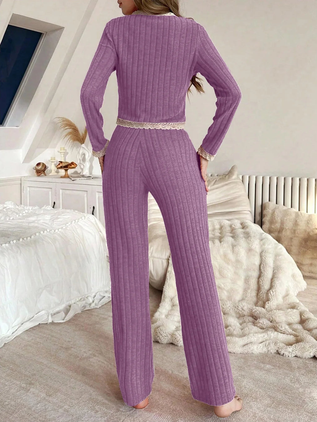 Women’s Long Sleeve Winter Pajama Set – Cozy Homewear